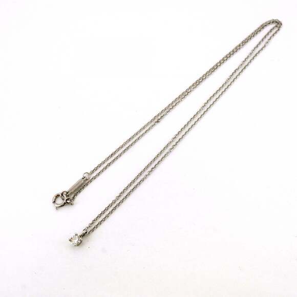 TIFFANY Authentic Silver Diamond Necklace - Picture 3 of 7